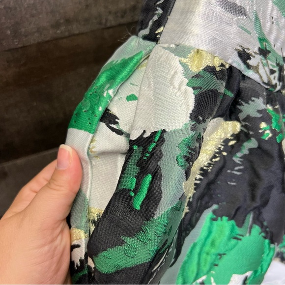 NWT US 10 ASOS EDITION tiered cami midi dress in abstract floral jacquard - Picture 11 of 12